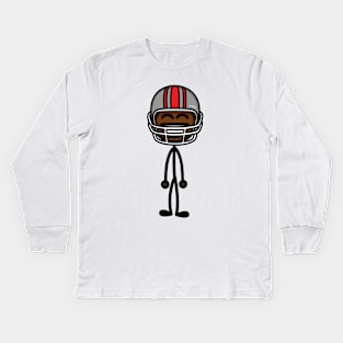 football player 2 Kids Long Sleeve T-Shirt